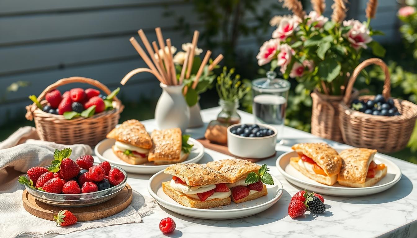 Balanced healthy meal prepared in a home kitchen
